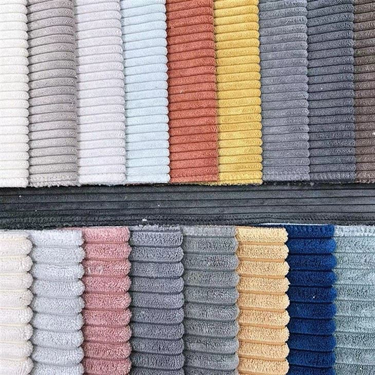 Striped Corduroy Velvet Fabric